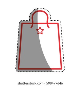 Shopping bag gift icon vector illustration graphic design