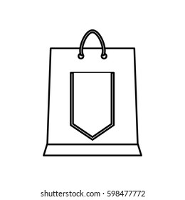 Shopping bag gift icon vector illustration graphic design