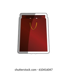 Shopping bag gift icon vector illustration graphic design