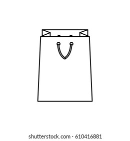 Shopping bag gift icon vector illustration graphic design