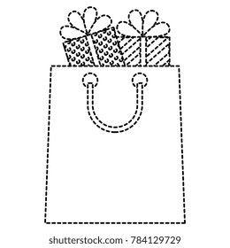 shopping bag with gifts