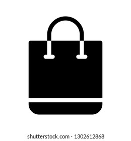 shopping bag glyph icon