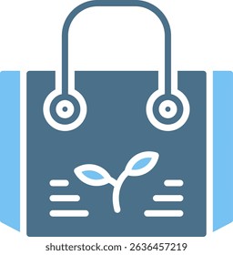 Shopping Bag Glyph Two Colour Icon