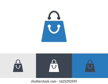 shopping bag glyph vector icon - ui icon vector