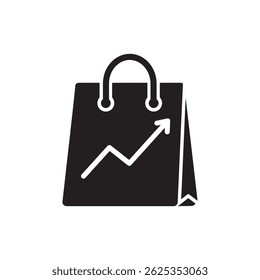 Shopping Bag with Growth Line Overlay