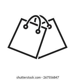 Shopping, bag, hand carry, gift icon vector image. Can also be used for ecommerce, shopping, business. Suitable for web apps, mobile apps and print media.