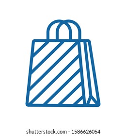 shopping bag handle isolated icon vector illustration design