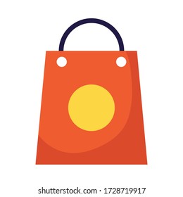 shopping bag handle isolated icon vector illustration design