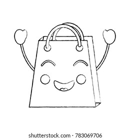 shopping bag happy emoji icon image 