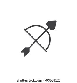 Shopping bag with heart icon vector, filled flat sign, solid pictogram isolated on white. Symbol, logo illustration.