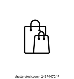 Shopping bag icon. Bag icon