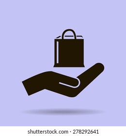Shopping bag icon