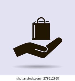 Shopping bag icon