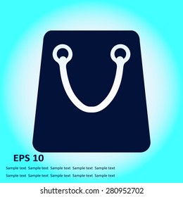 Shopping bag icon.