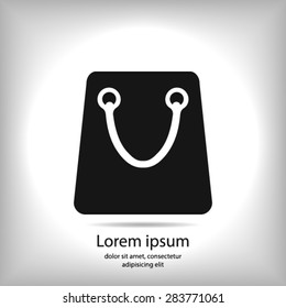 Shopping bag icon.