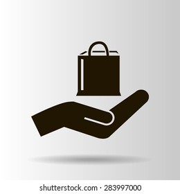 Shopping bag icon