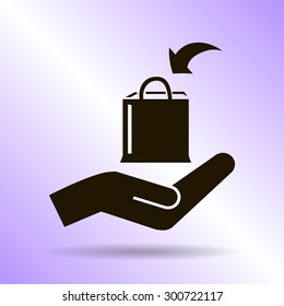Shopping bag icon
