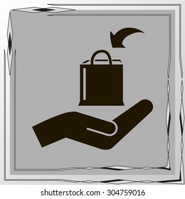 Shopping bag icon