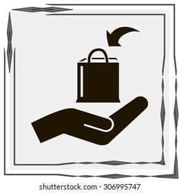 Shopping bag icon