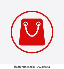Shopping bag icon.