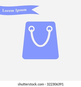 Shopping bag icon.