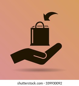 Shopping bag icon