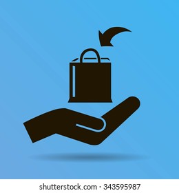 Shopping bag icon