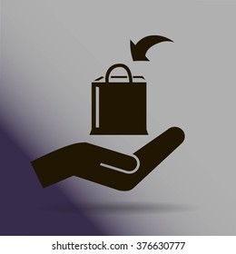 Shopping bag icon