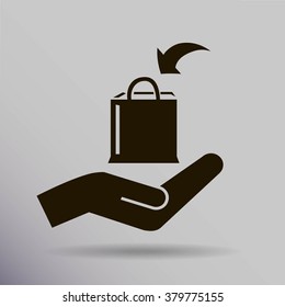 Shopping bag icon