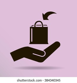 Shopping bag icon