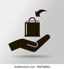Shopping bag icon