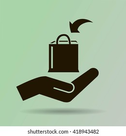 Shopping bag icon