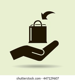 Shopping bag icon