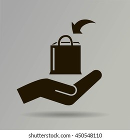 Shopping bag icon