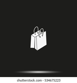 Shopping bag icon.