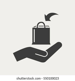 Shopping bag icon