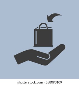 Shopping bag icon