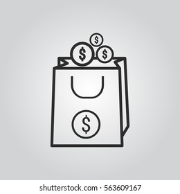 Shopping bag icon