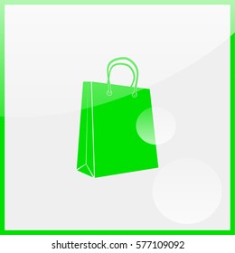Shopping bag icon.