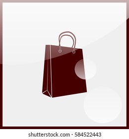 Shopping bag icon.