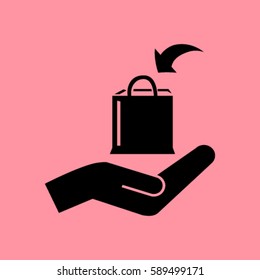 Shopping bag icon