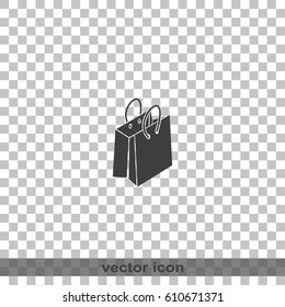 Shopping bag icon.
