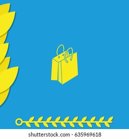 Shopping bag icon.