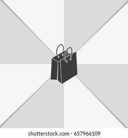 Shopping bag icon.