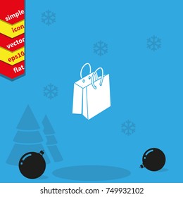 Shopping bag icon.
