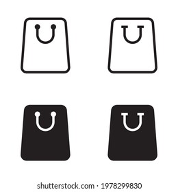 shopping bag icon for apps and web sites