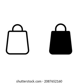 Icono de bolsa de compra para aplicaciones y sitios web