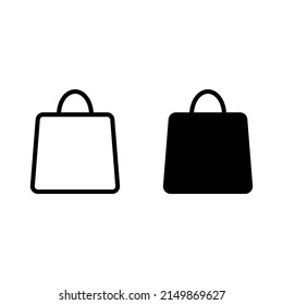 Icono de la bolsa de compras para aplicaciones y sitios web