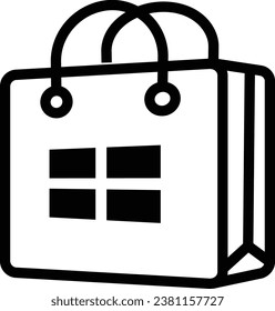 shopping bag icon. shopping concept