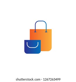 shopping bag icon design with creative modern concept and simple logo trendy shape style design vector eps 10